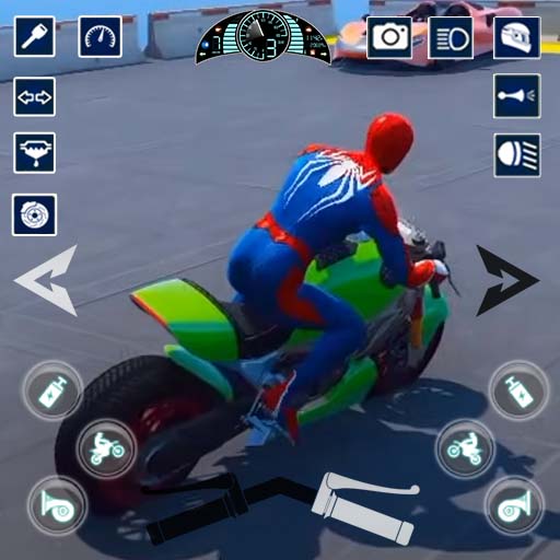 Spider Tricky Bike Crazy Race Mod